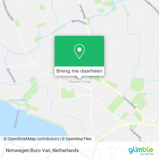 Nimwegen Buro Van kaart