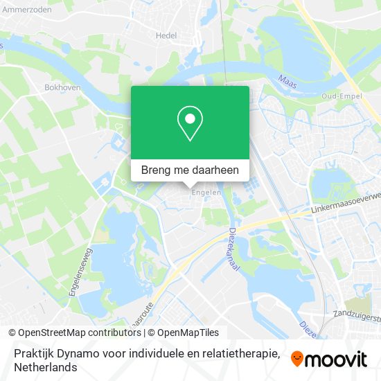 Praktijk Dynamo voor individuele en relatietherapie kaart