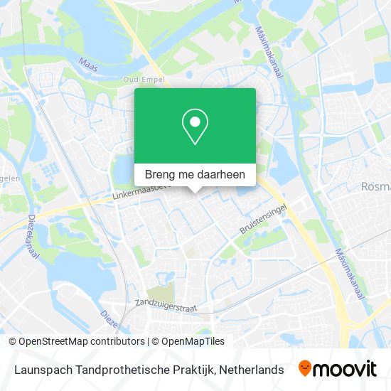 Launspach Tandprothetische Praktijk kaart