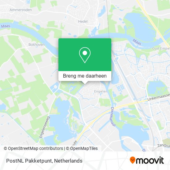 PostNL Pakketpunt kaart