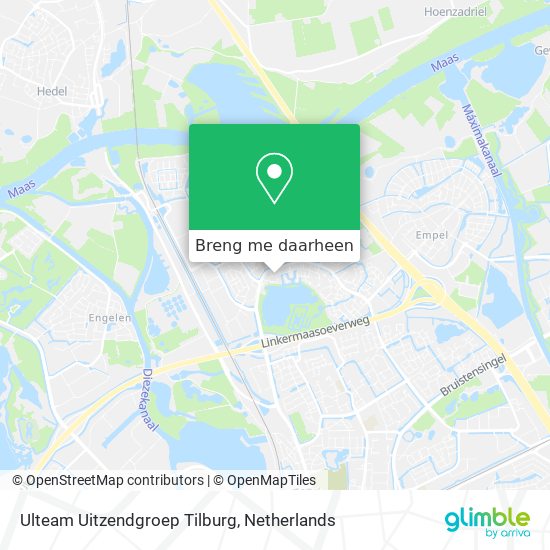 Ulteam Uitzendgroep Tilburg kaart