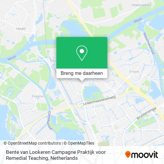 Bente van Lookeren Campagne Praktijk voor Remedial Teaching kaart