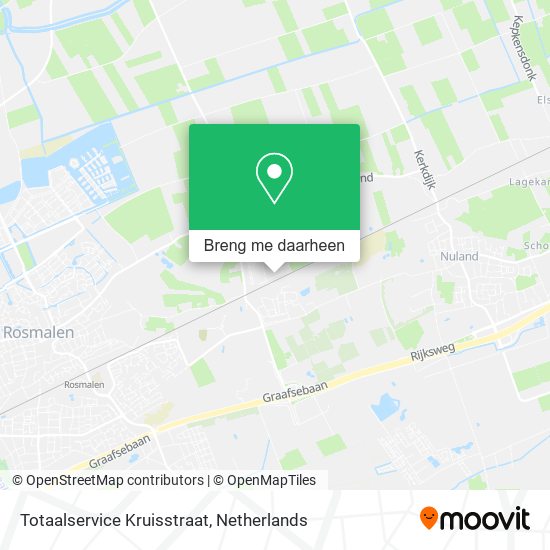 Totaalservice Kruisstraat kaart