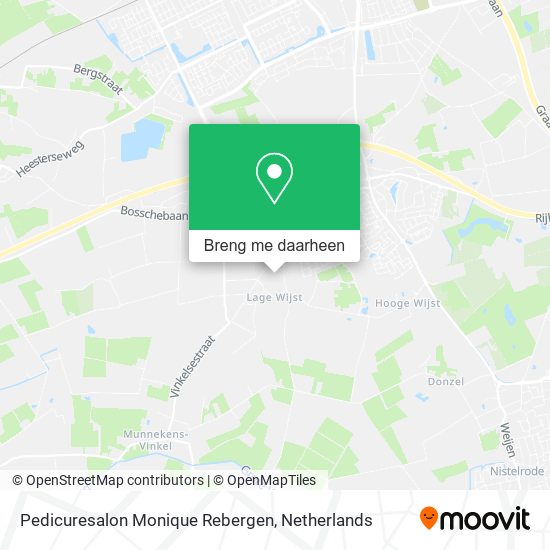 Pedicuresalon Monique Rebergen kaart