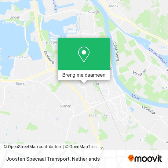 Joosten Speciaal Transport kaart