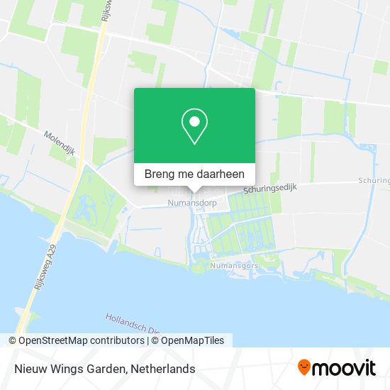 Nieuw Wings Garden kaart