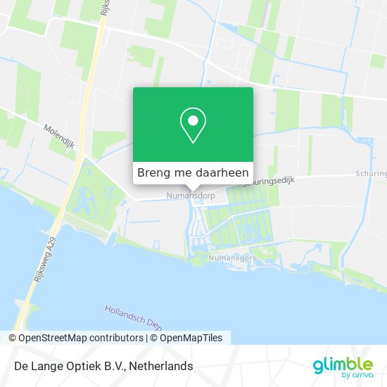 De Lange Optiek B.V. kaart