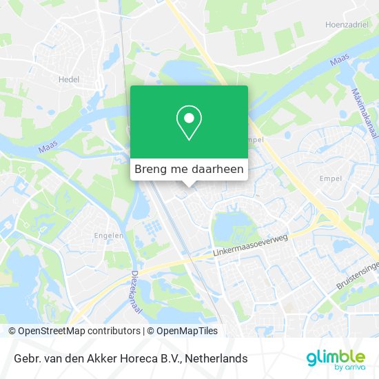 Gebr. van den Akker Horeca B.V. kaart