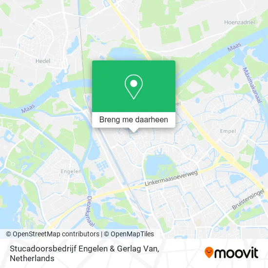 Stucadoorsbedrijf Engelen & Gerlag Van kaart
