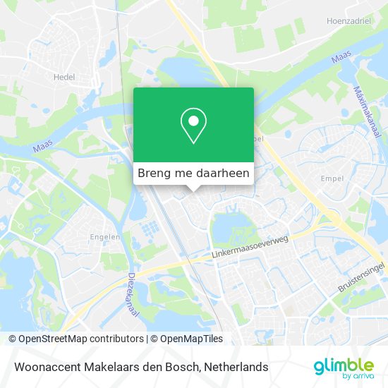 Woonaccent Makelaars den Bosch kaart