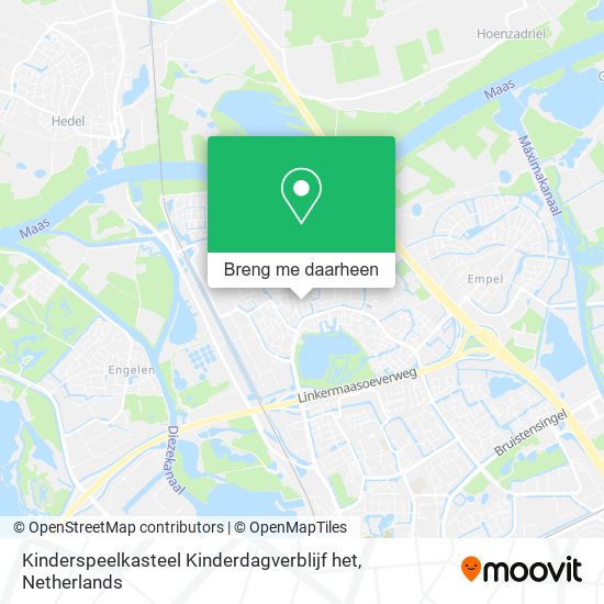 Kinderspeelkasteel Kinderdagverblijf het kaart