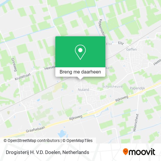 Drogisterij H. V.D. Doelen kaart