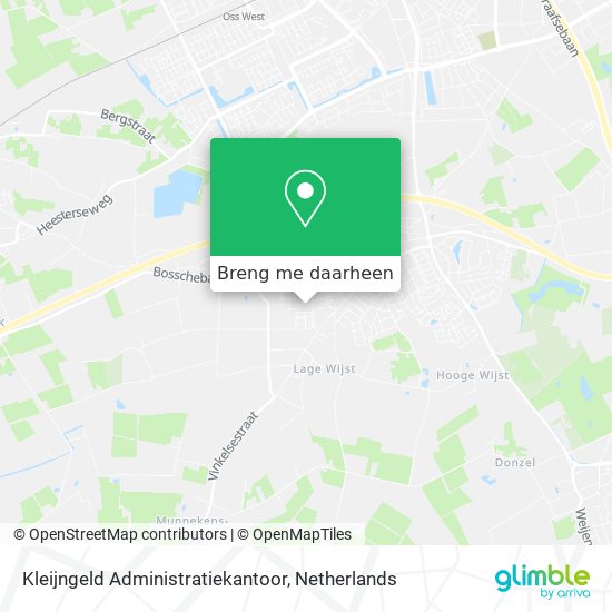 Kleijngeld Administratiekantoor kaart