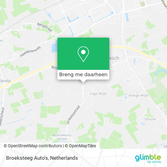 Broeksteeg Auto's kaart