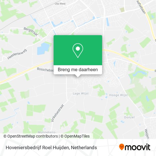 Hoveniersbedrijf Roel Huijden kaart