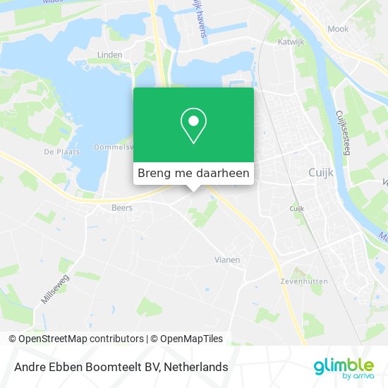 Andre Ebben Boomteelt BV kaart