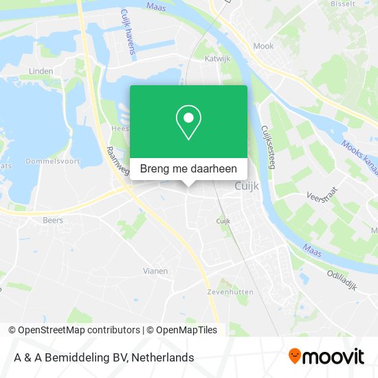 A & A Bemiddeling BV kaart