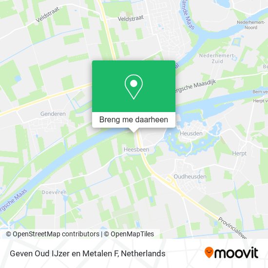 Geven Oud IJzer en Metalen F kaart