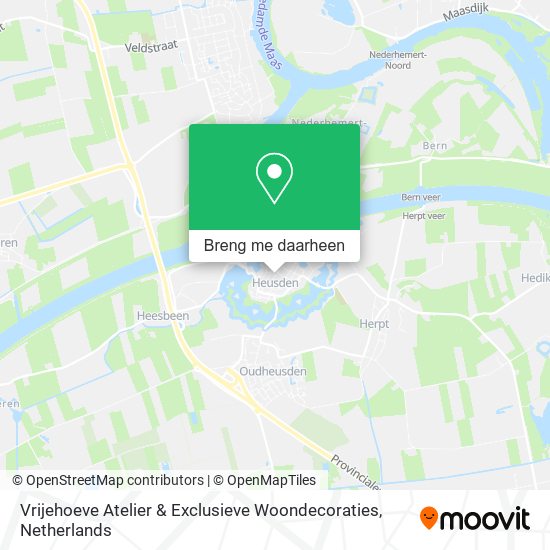 Vrijehoeve Atelier & Exclusieve Woondecoraties kaart