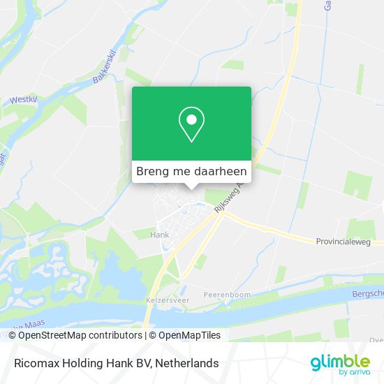 Ricomax Holding Hank BV kaart