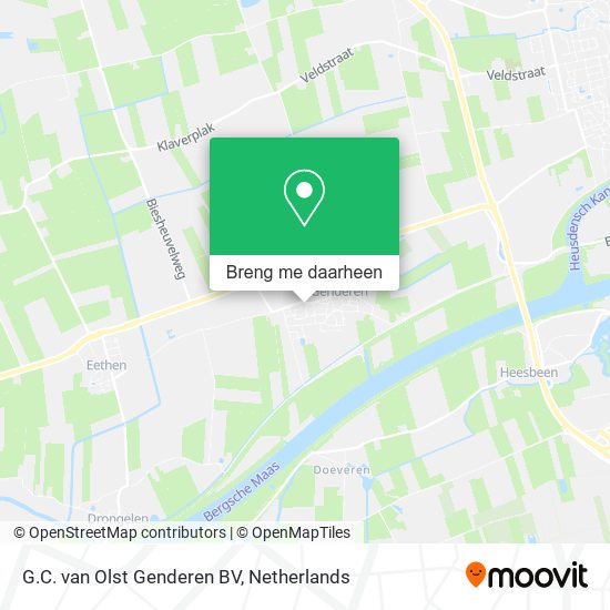 G.C. van Olst Genderen BV kaart