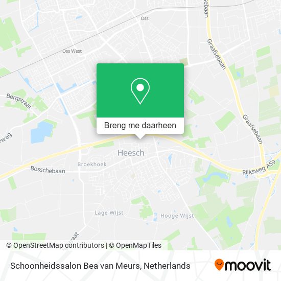 Schoonheidssalon Bea van Meurs kaart