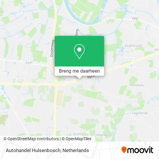 Autohandel Hulsenbosch kaart