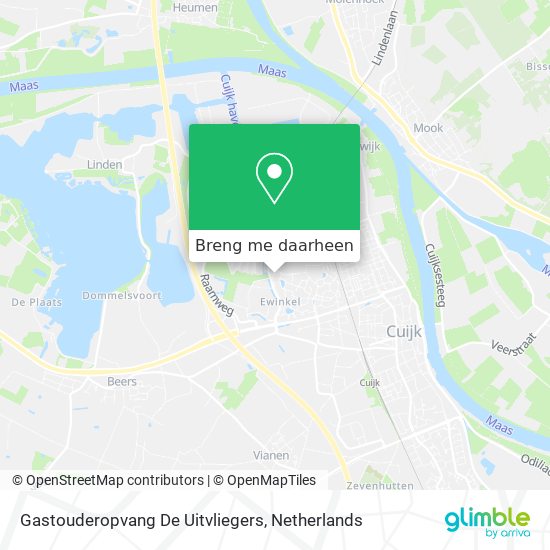 Gastouderopvang De Uitvliegers kaart