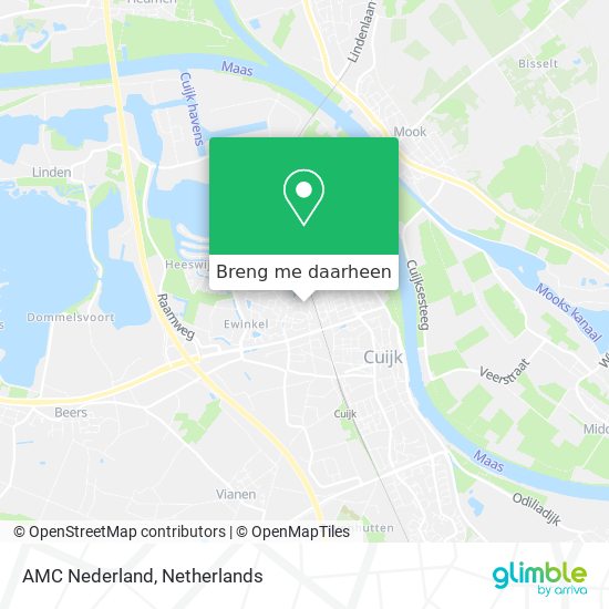 AMC Nederland kaart