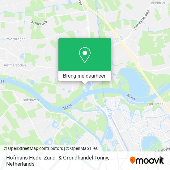 Hofmans Hedel Zand- & Grondhandel Tonny kaart