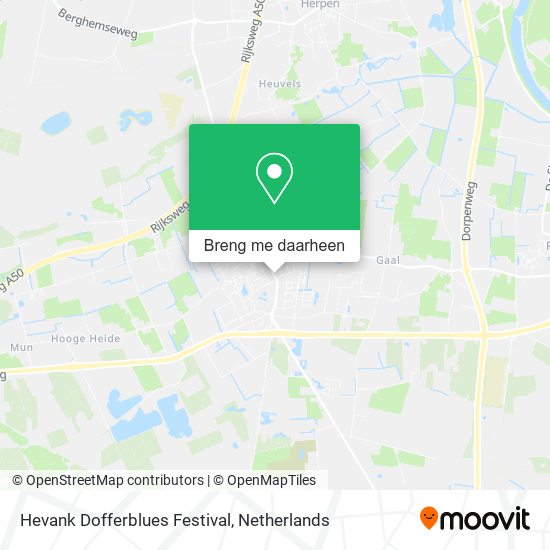 Hevank Dofferblues Festival kaart