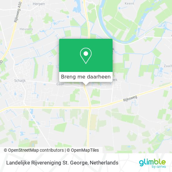 Landelijke Rijvereniging St. George kaart