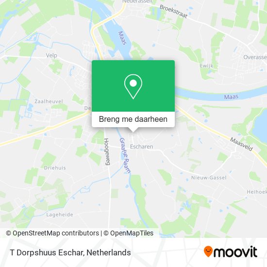 T Dorpshuus Eschar kaart