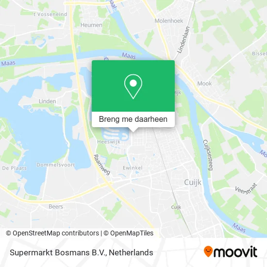 Supermarkt Bosmans B.V. kaart