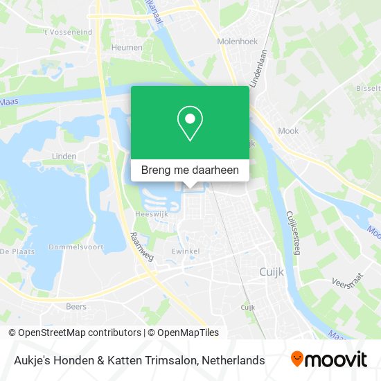 Aukje's Honden & Katten Trimsalon kaart