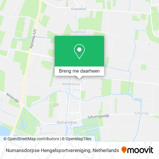 Numansdorpse Hengelsportvereniging kaart