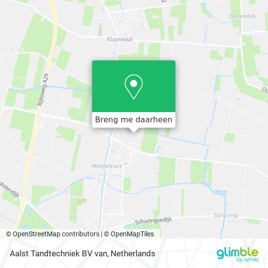 Aalst Tandtechniek BV van kaart