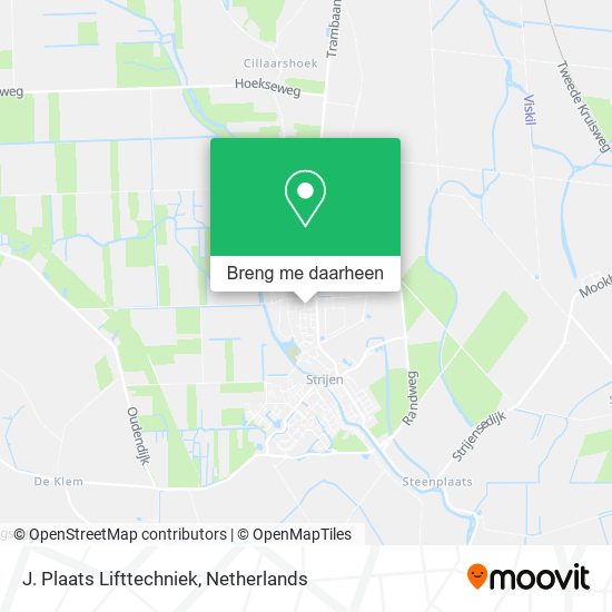 J. Plaats Lifttechniek kaart