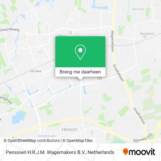 Pensioen H.R.J.M. Wagemakers B.V. kaart
