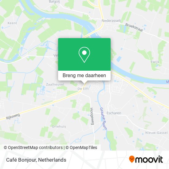 Café Bonjour kaart