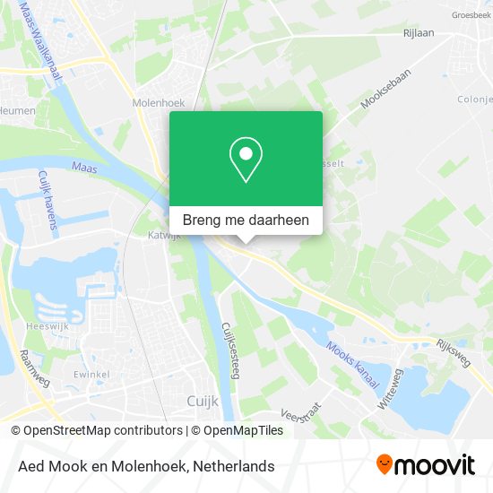 Aed Mook en Molenhoek kaart