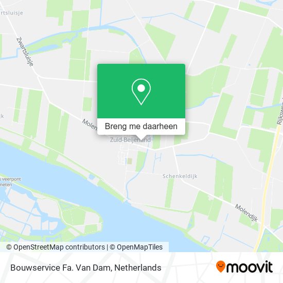 Bouwservice Fa. Van Dam kaart