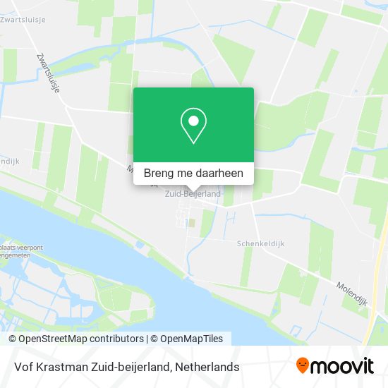 Vof Krastman Zuid-beijerland kaart
