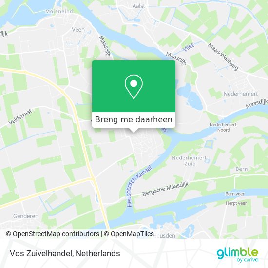 Vos Zuivelhandel kaart