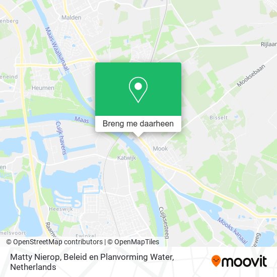 Matty Nierop, Beleid en Planvorming Water kaart