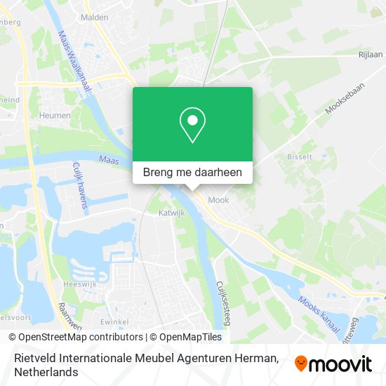 Rietveld Internationale Meubel Agenturen Herman kaart
