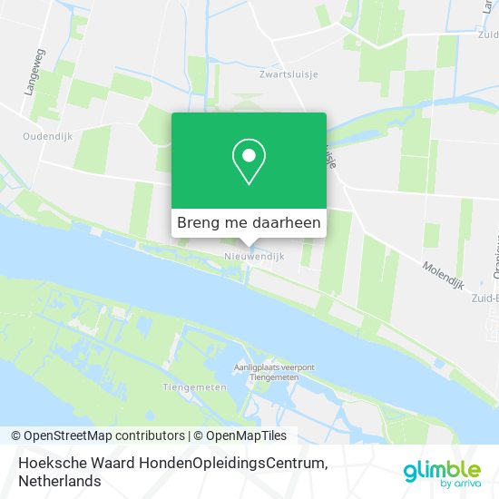 Hoeksche Waard HondenOpleidingsCentrum kaart