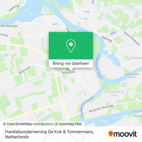 Handelsonderneming De Kok & Timmermans kaart