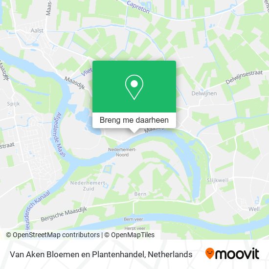 Van Aken Bloemen en Plantenhandel kaart