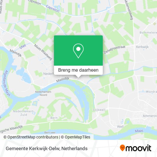 Gemeente Kerkwijk-Delw kaart